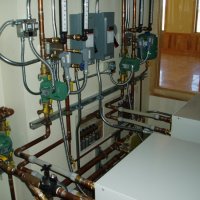 Heat Pump Units with In-Floor Tubing
