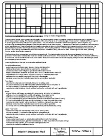 Typical Strapped-Wall Construction Elevation Details & Notes